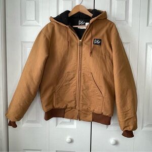 Vintage Polar King by Key Canvas Jacket 42 Reg Fleece Quilt Lined Workwear‎